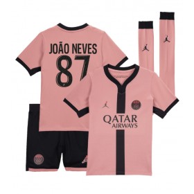 Paris Saint-Germain Joao Neves #87 3rd Trikot 2024-25 Kurzarm (+ kurze hosen)